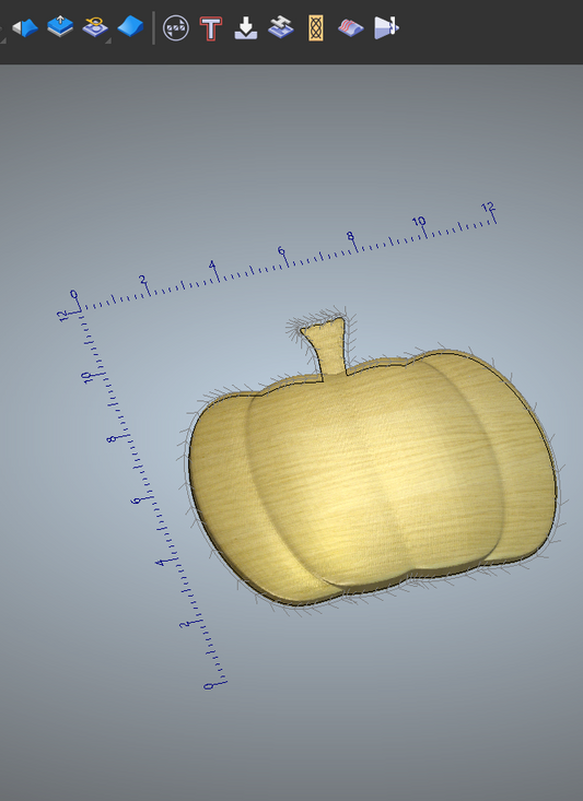 3D Pumpkin Shape