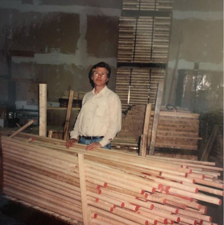 David Coleman in the 2000's at his woodworking warehouse