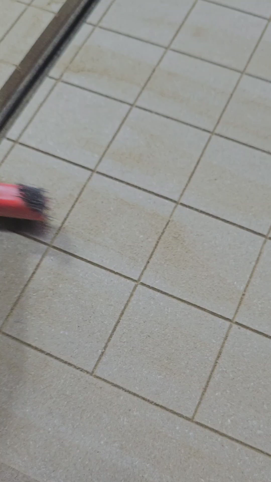 Brushing out dust from CNC carving grid lines